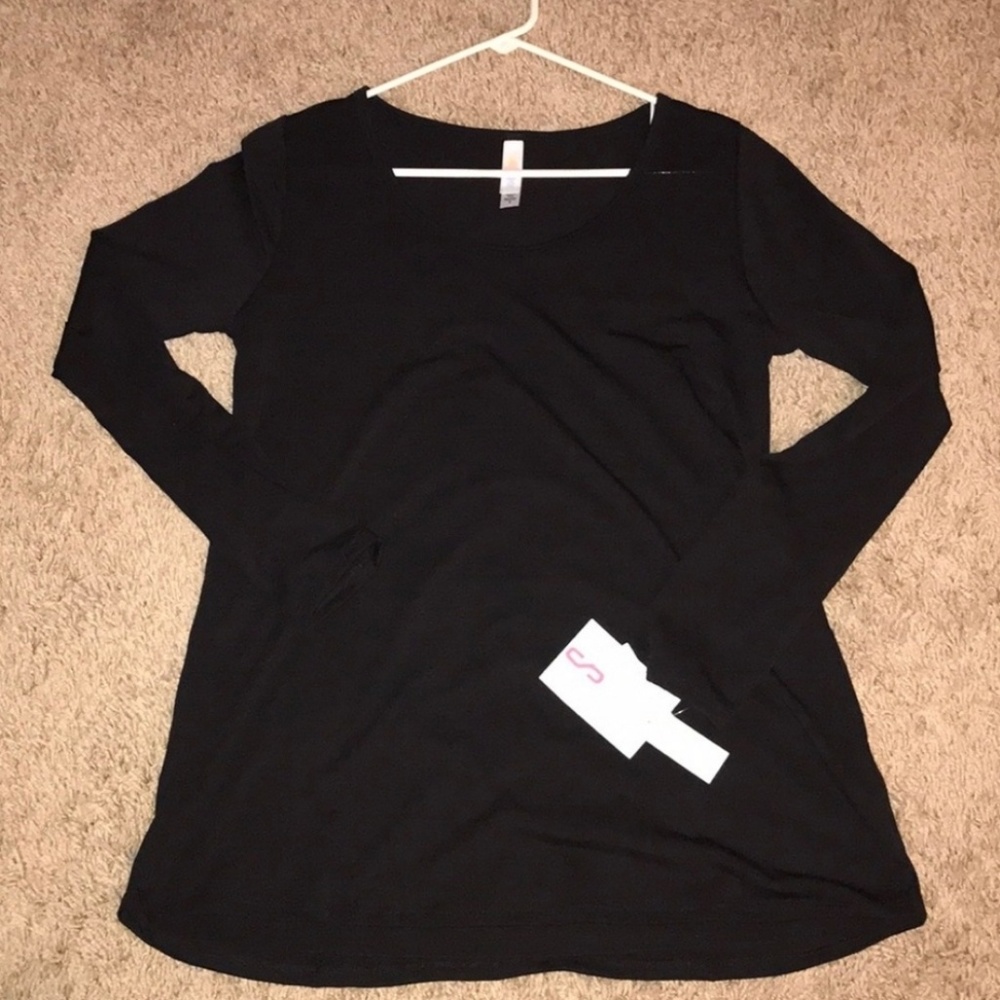 LulaRoe Small Solid Black Noir Lynnae NWT